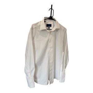 David Donahue White Dress Shirt – Trim Fit – Size 16 (32/33)